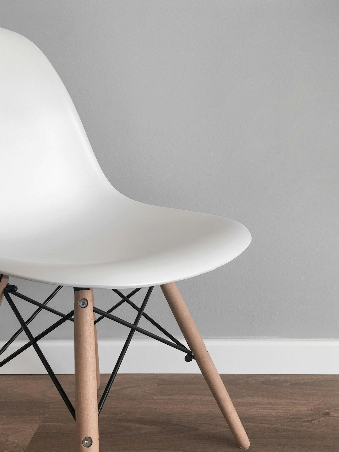 Modern minimalist interior with designer furniture
