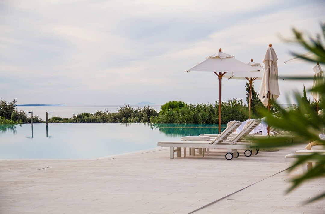 luxury pool area