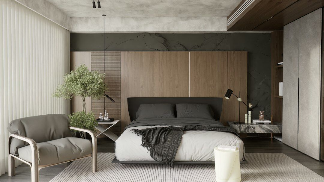 modern luxury bedroom